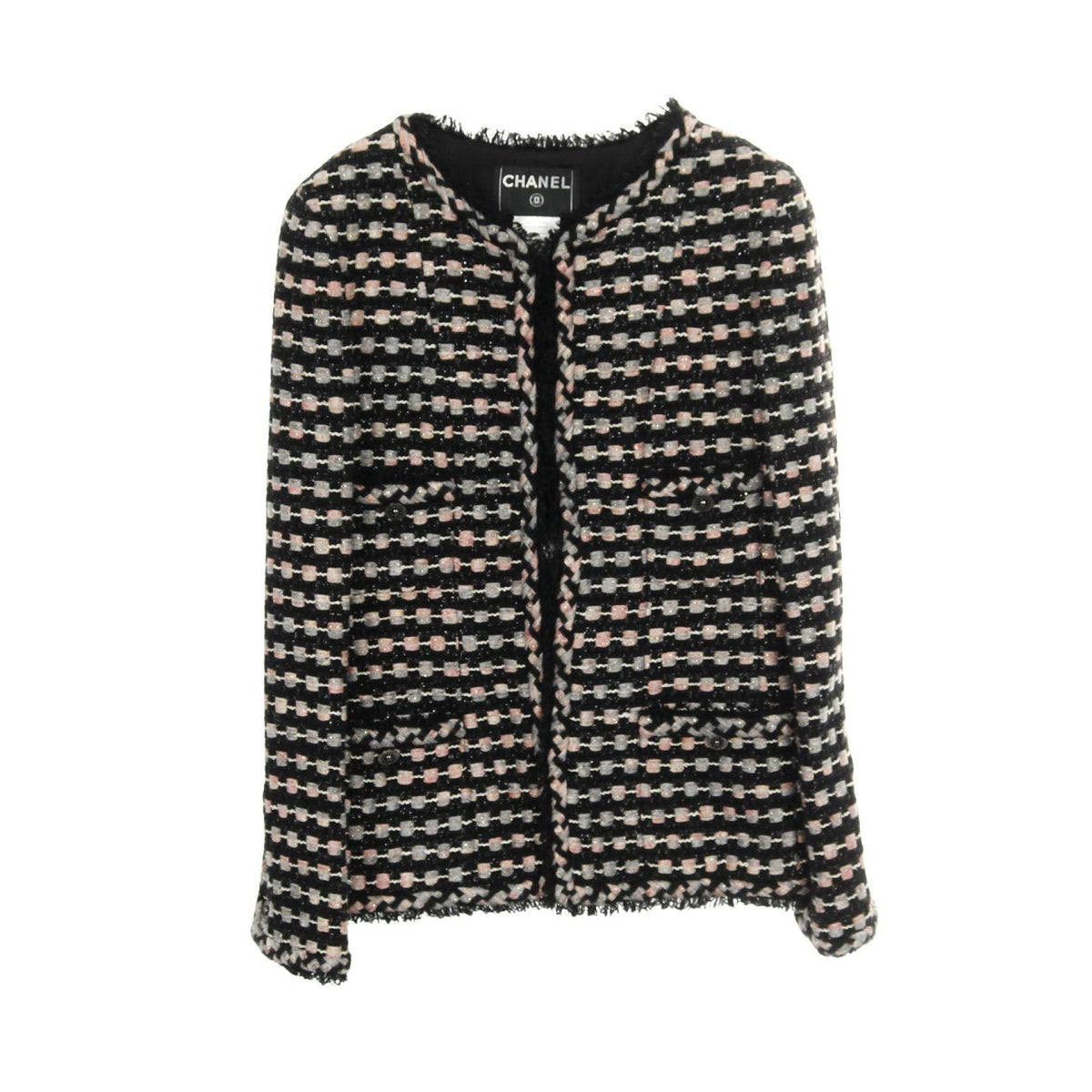 Chanel Tweed Collarless Jacket