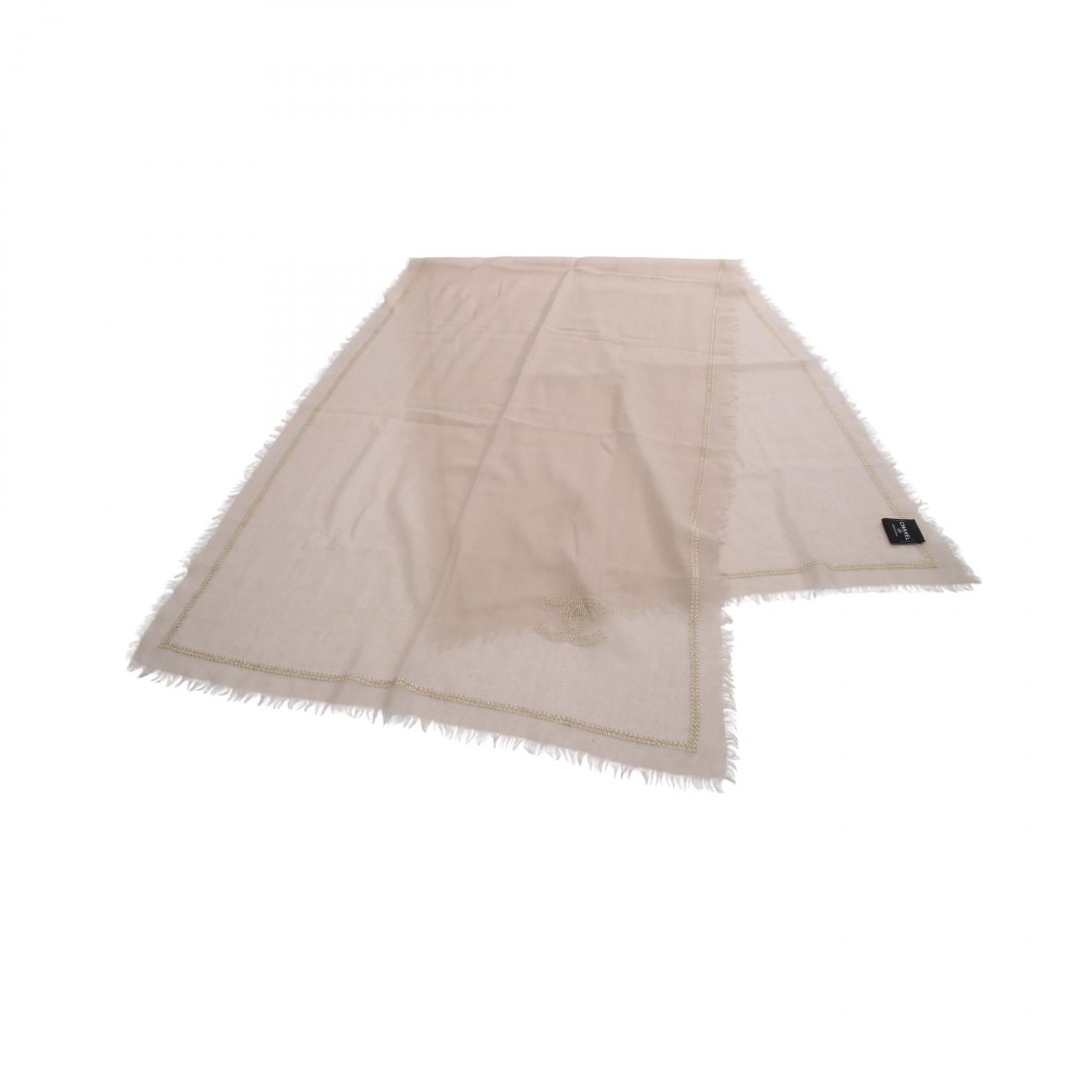 Chanel Coco Mark Cashmere Stole