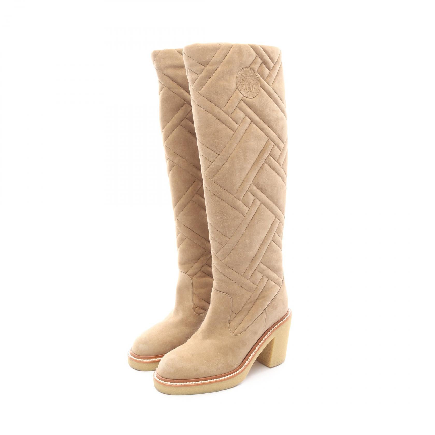 Hermes Fjord Ex Libris Leather Boots