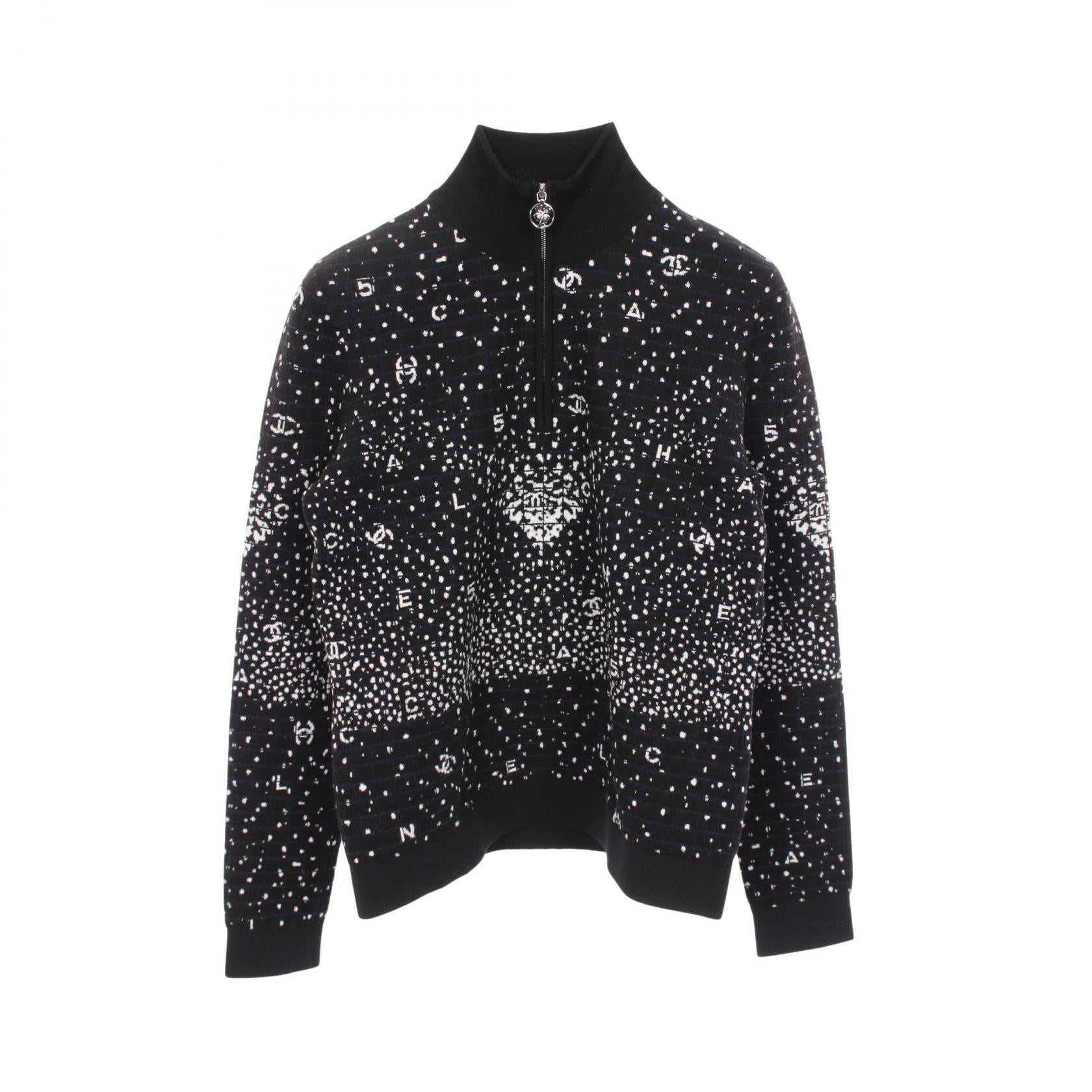 Chanel Logo Wool Knit Top