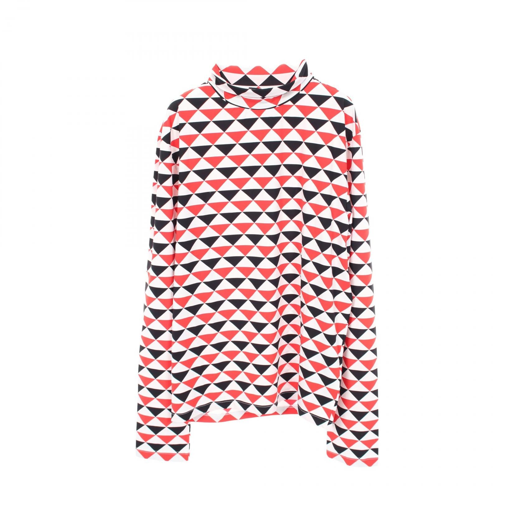 Prada Geometric Stretch Nylon Top