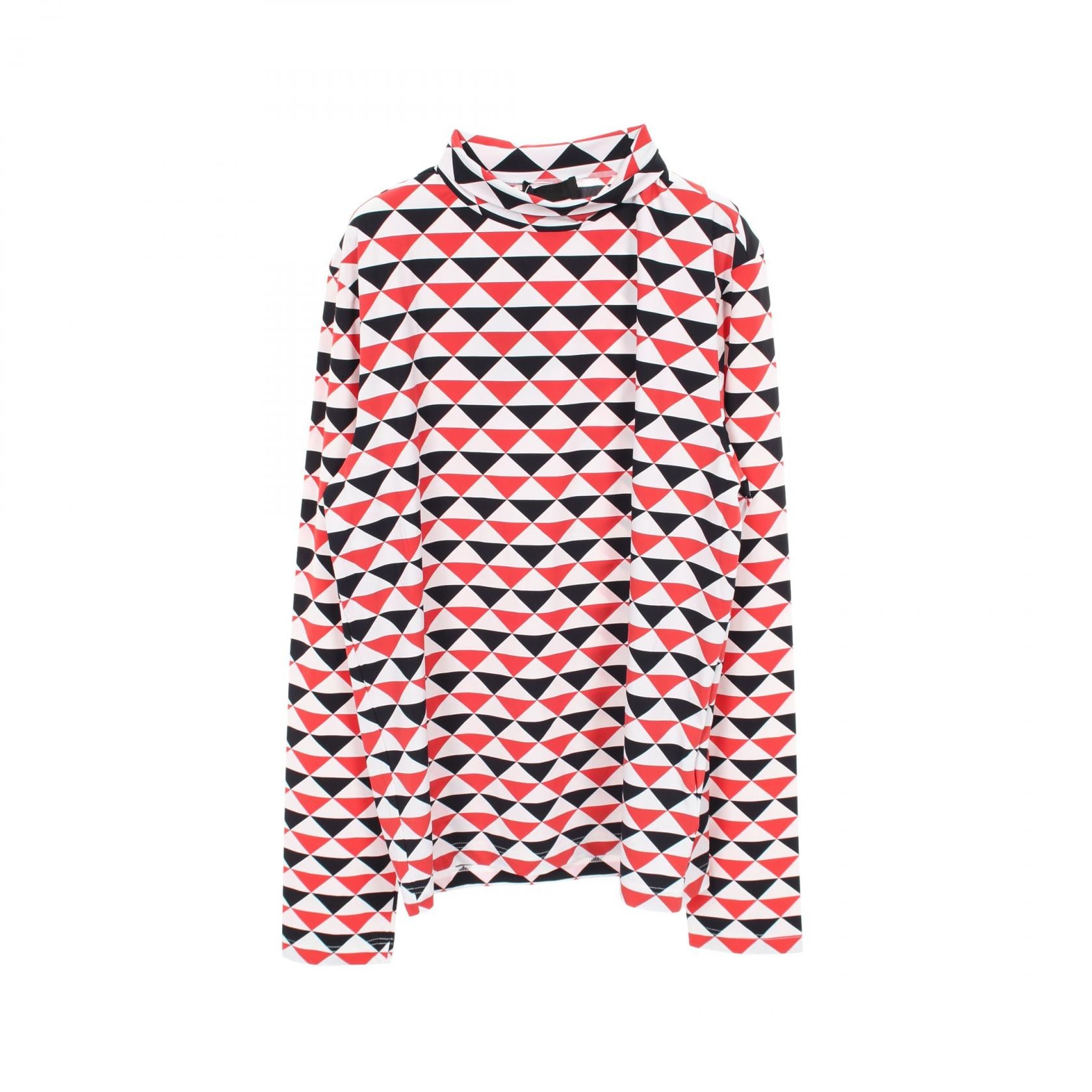 Prada Geometric Stretch Nylon Top