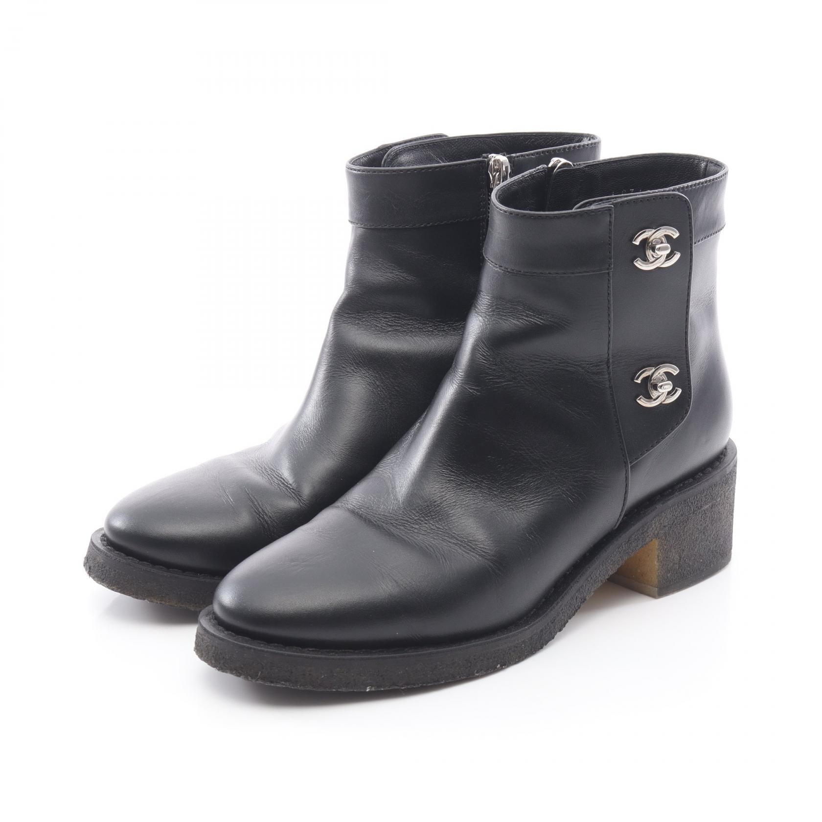 Chanel leather boots