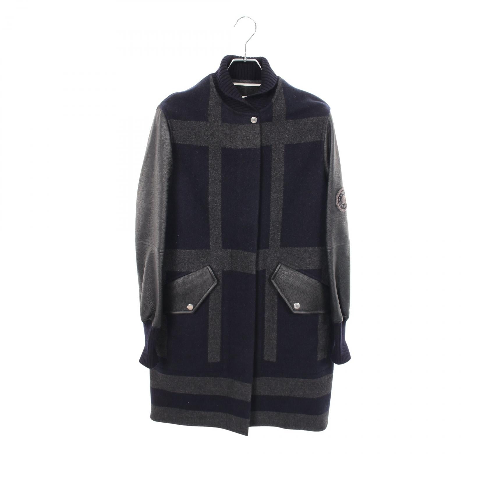 Hermes Varsity Cashmere Leather Jacket