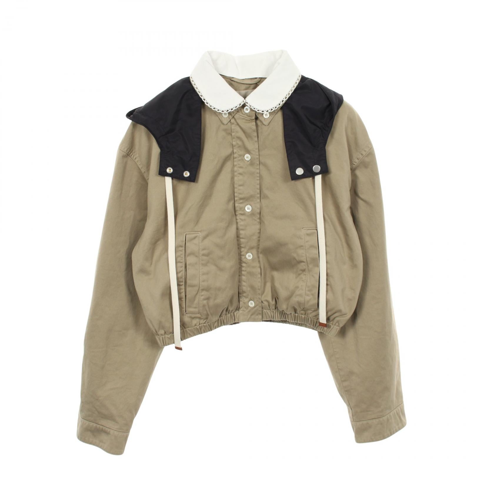 Miu Miu garment-dye cotton jacket