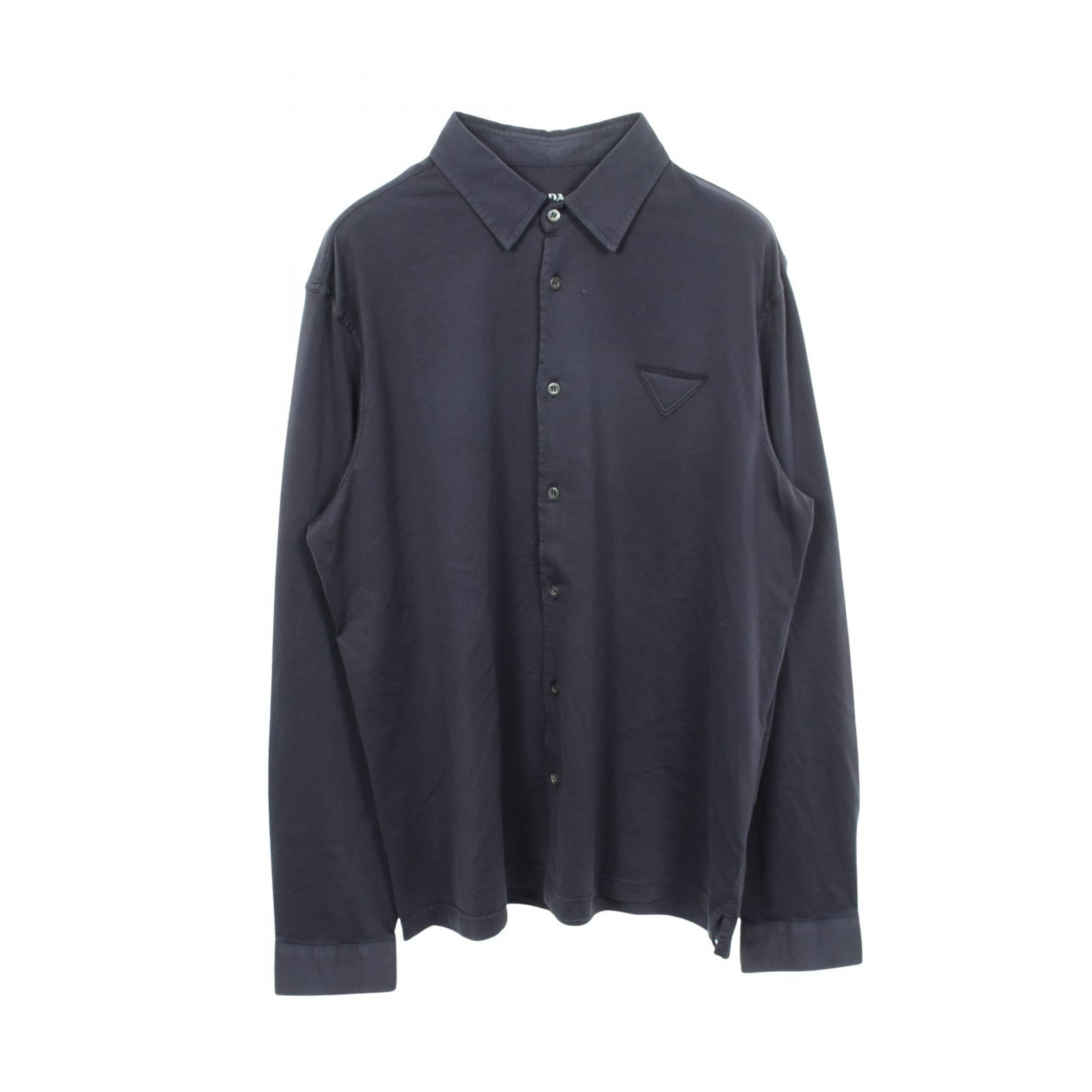 Prada Triangle Logo Cotton Top