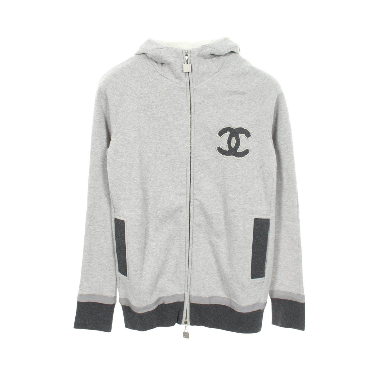 CHANEL Logo Cotton Hoodie