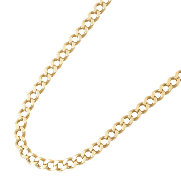 JEWELRY Au750 2 Sided Curb Necklace