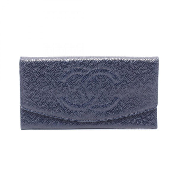 Chanel Coco Mark Long Wallet Calfskin Wallet