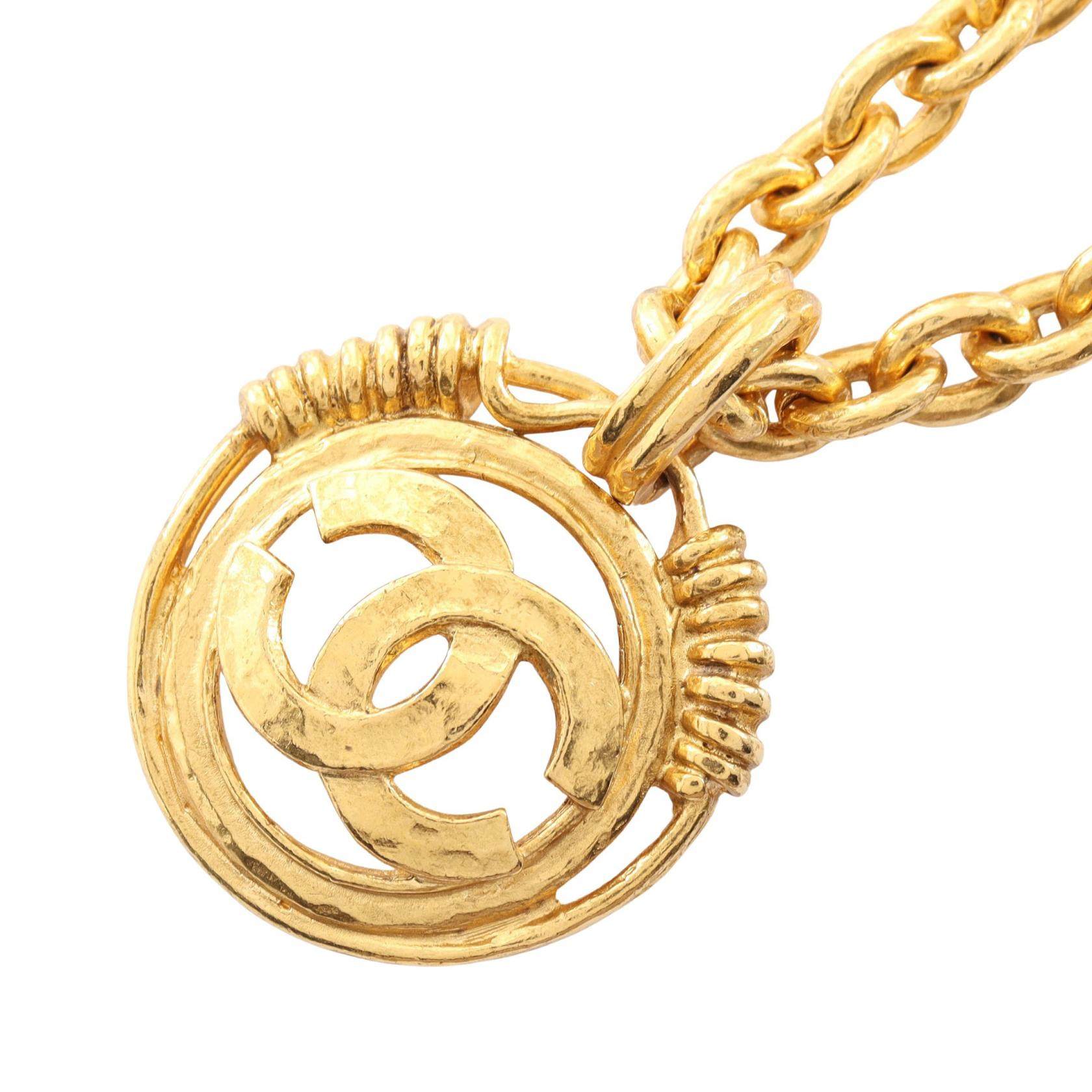 Chanel Coco Mark Circle Necklace