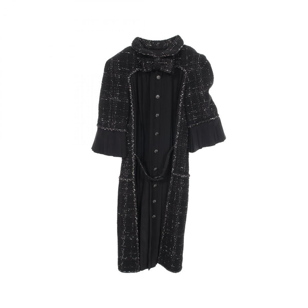 CHANEL Bijou Button Wool Dress
