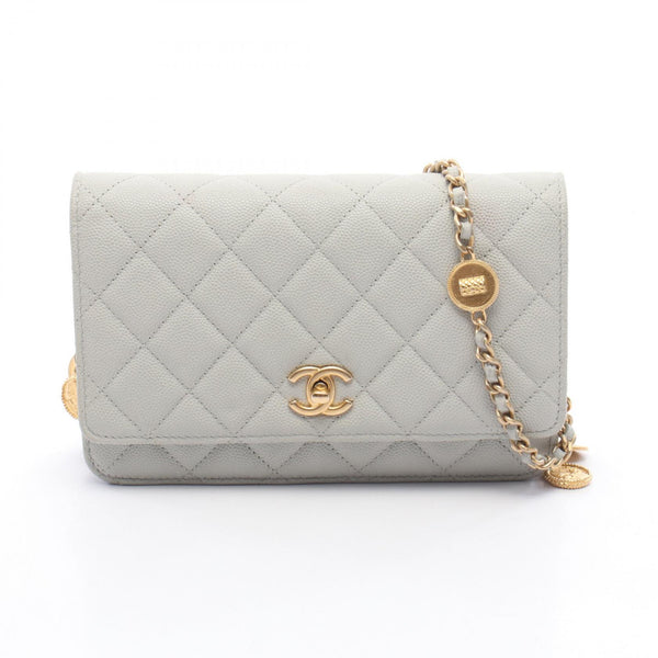 CHANEL Matelasse Grained Calf Shoulder Bag