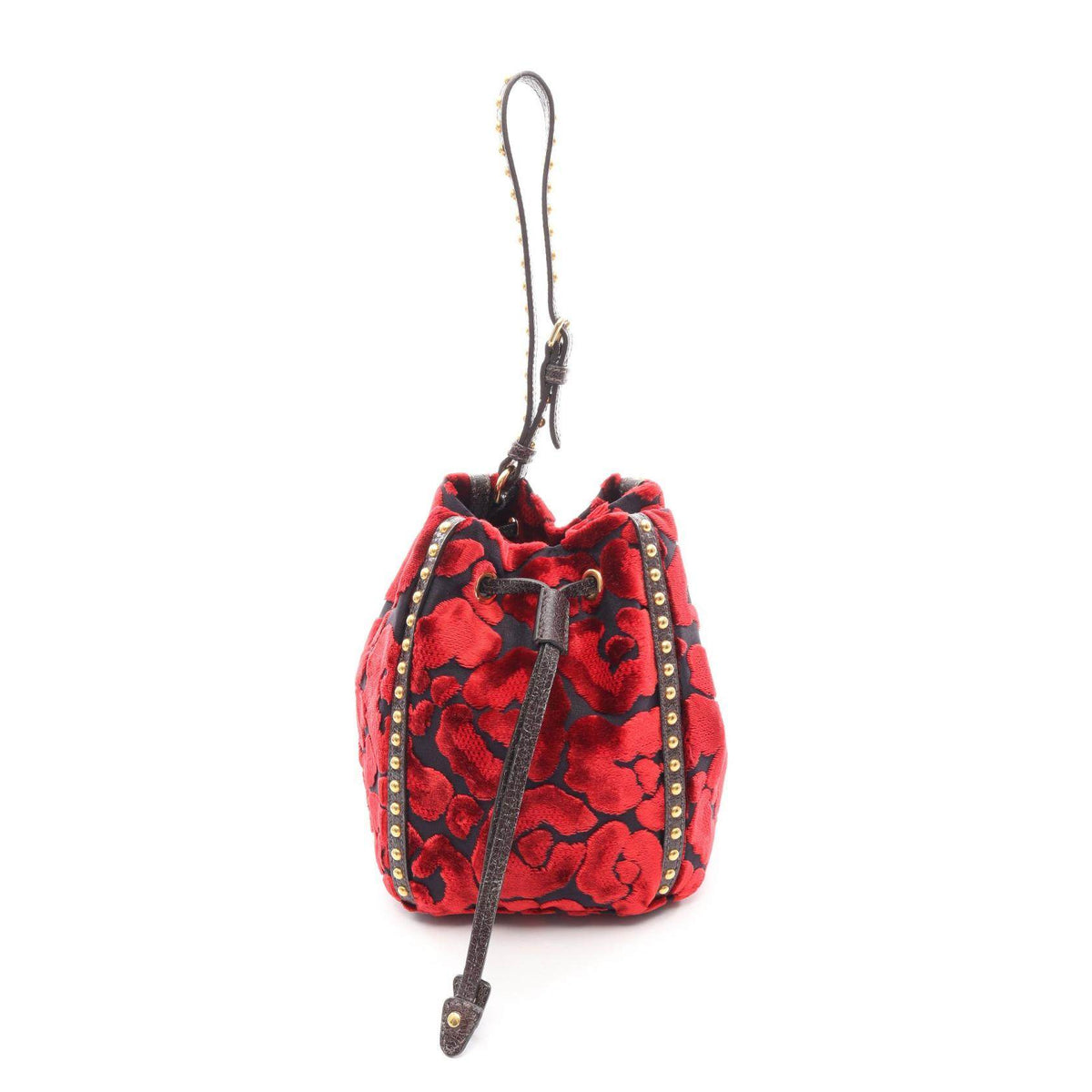 PRADA Fabric Leather Handbag