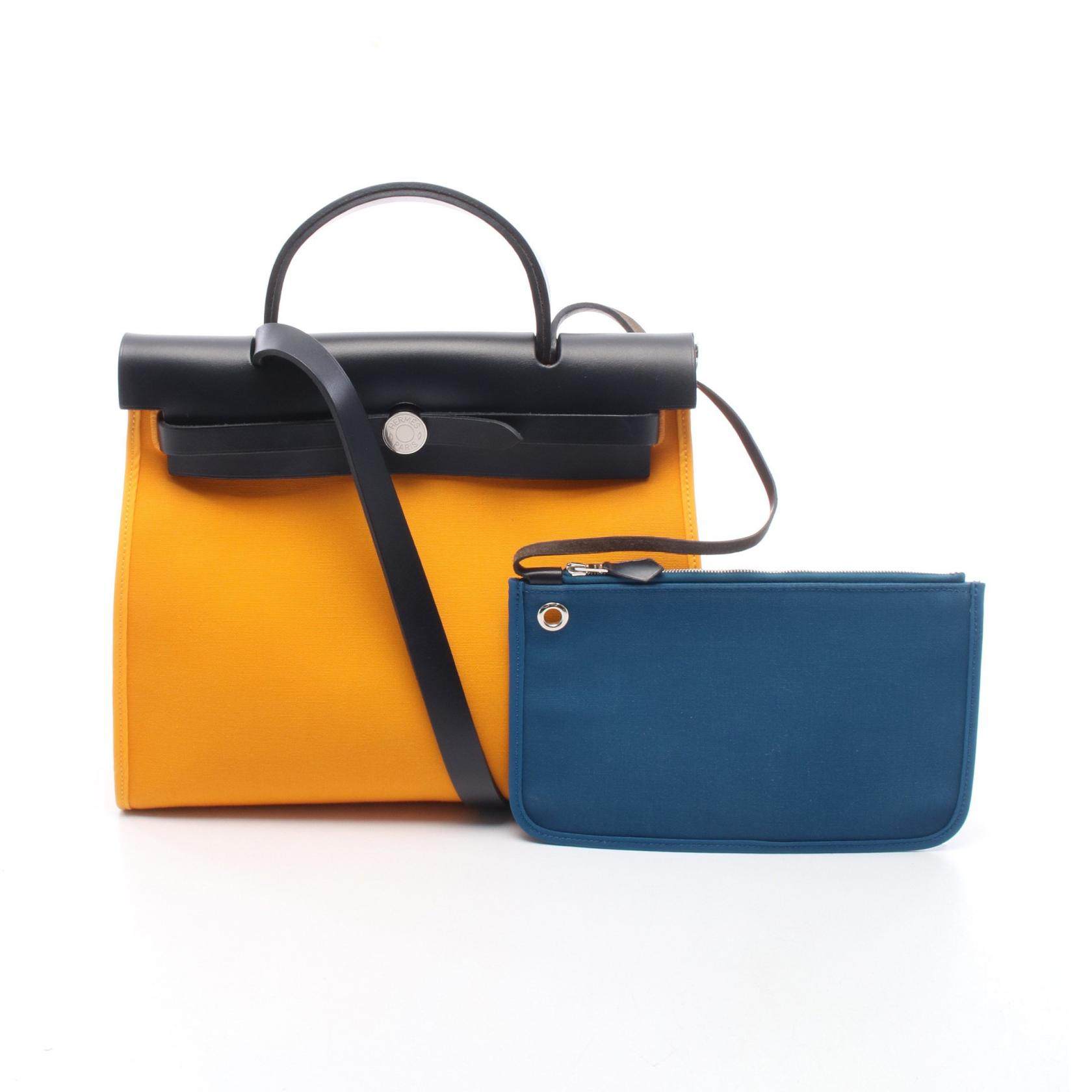 Hermes Herbag Zip PM Canvas Handbag