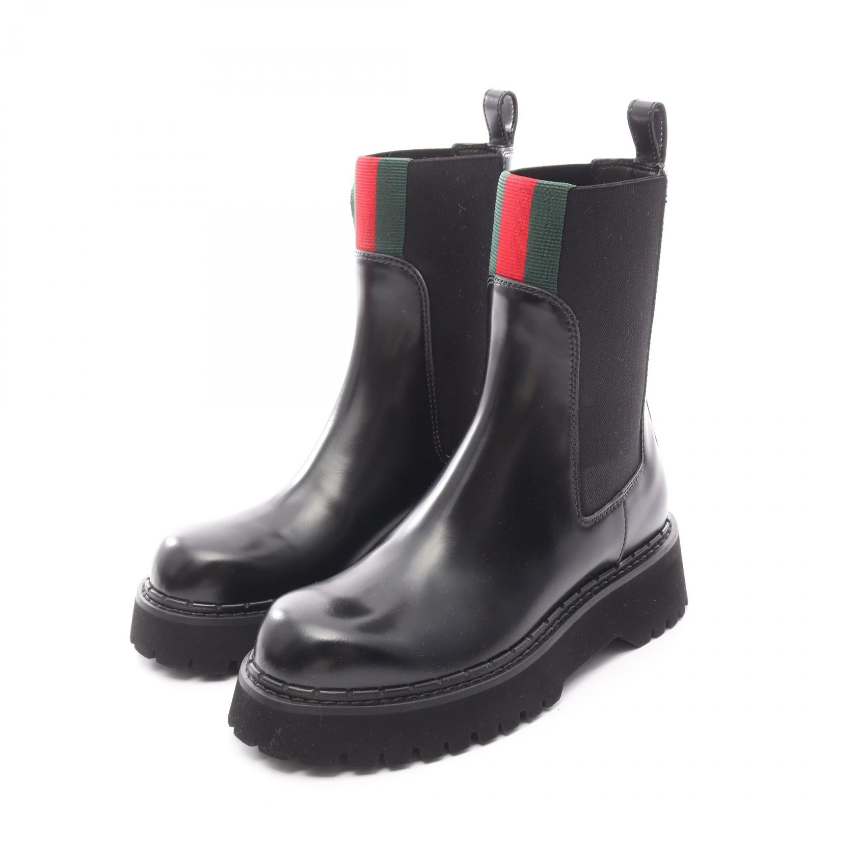 Gucci Sheer Line Leather Boots