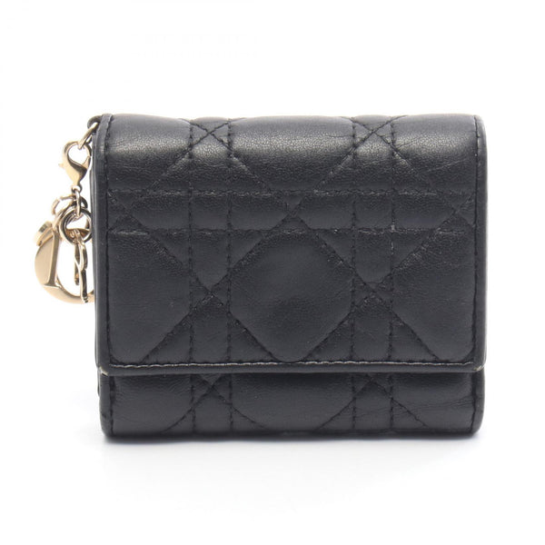 Christian Dior LADY DIOR Leather Long Wallet
