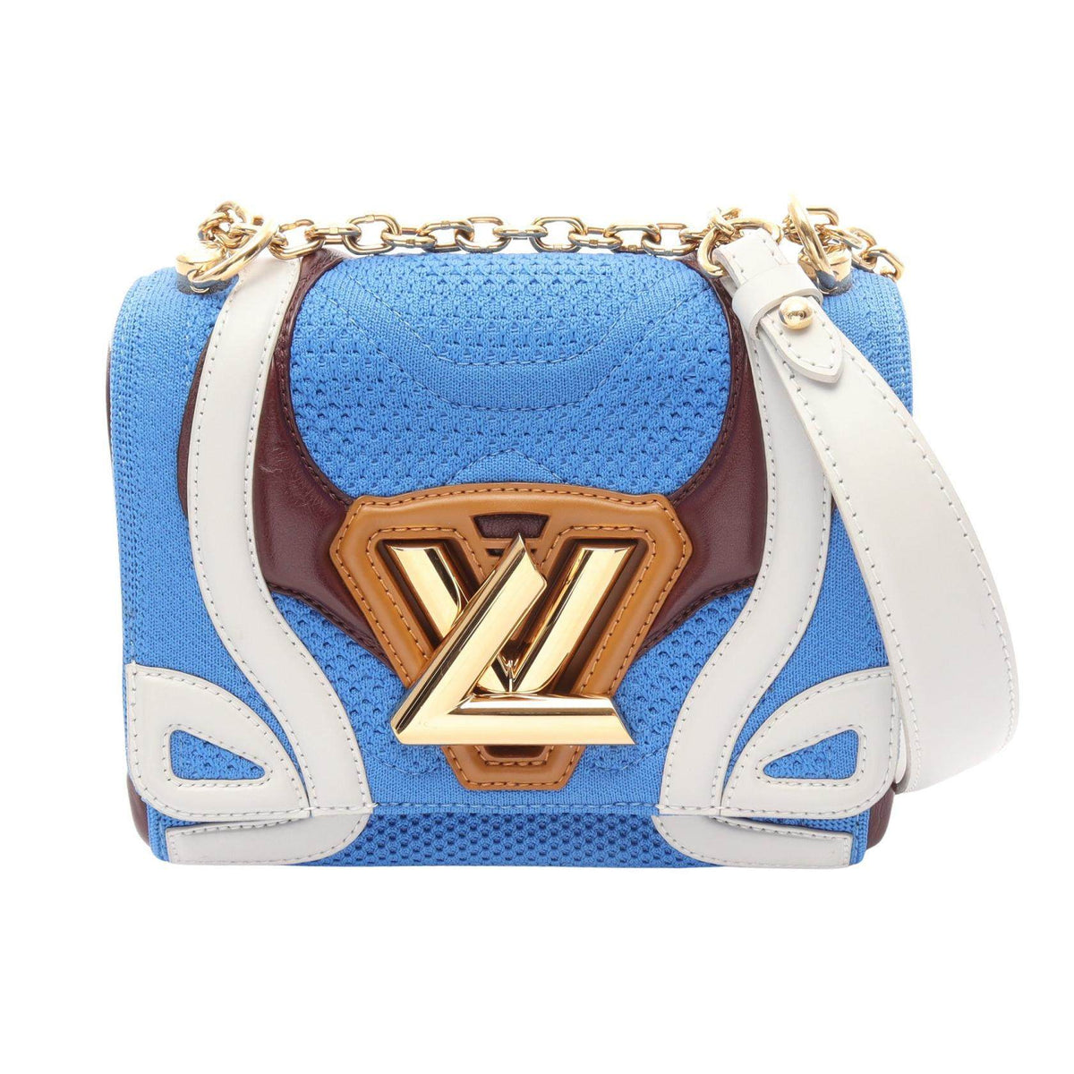 Louis Vuitton Twist PM Leather Fabric Shoulder Bag