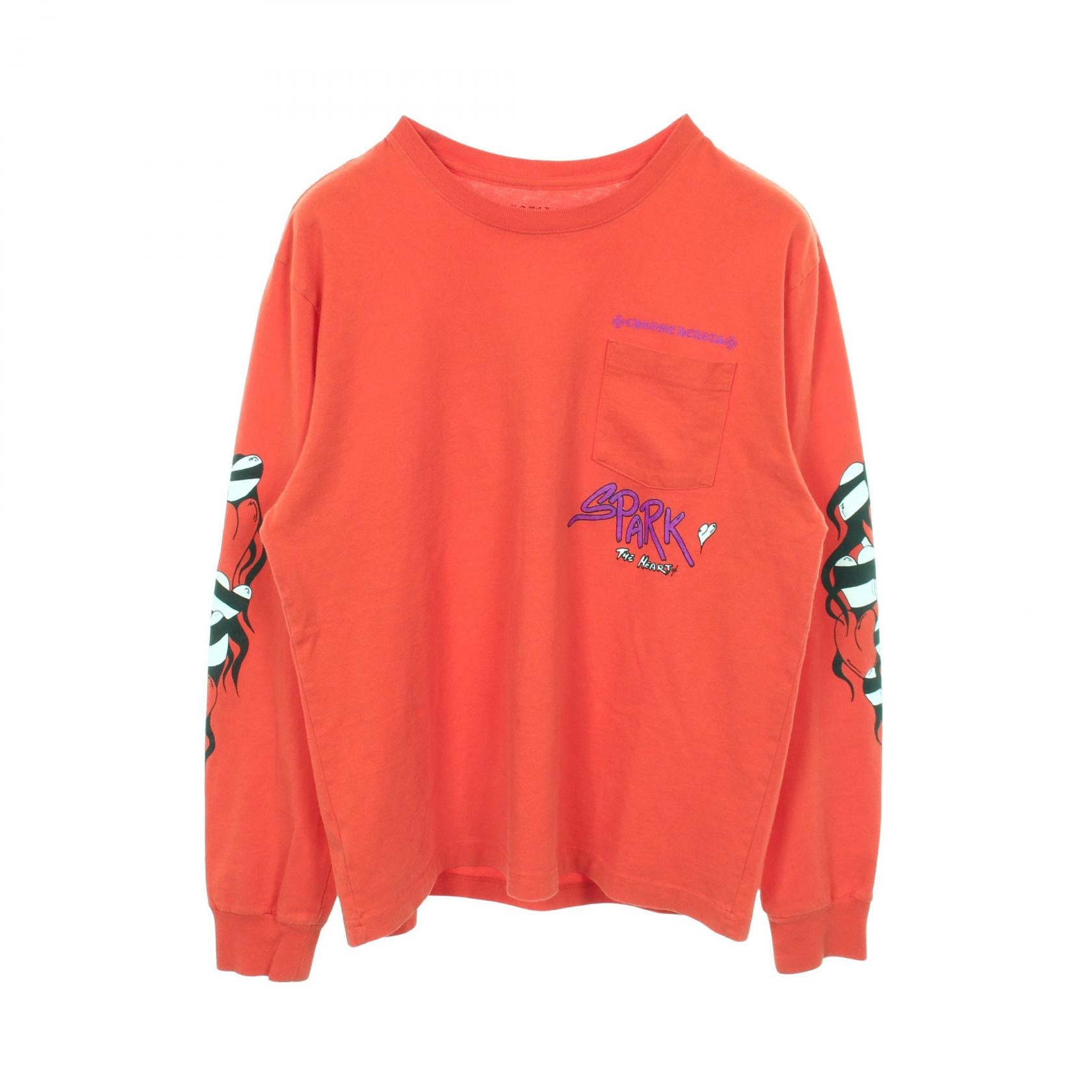 CHROME HEARTS Chrome Hearts × MATTY BOY SPARK THE HEART TSHRT Cotton Long Sleeve T Shirt