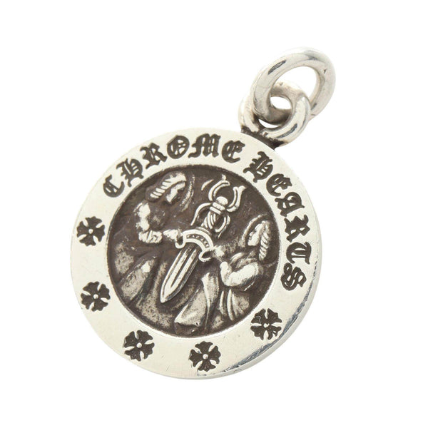 Chrome Hearts ANGEL MEDAL V2 Silver Pendant