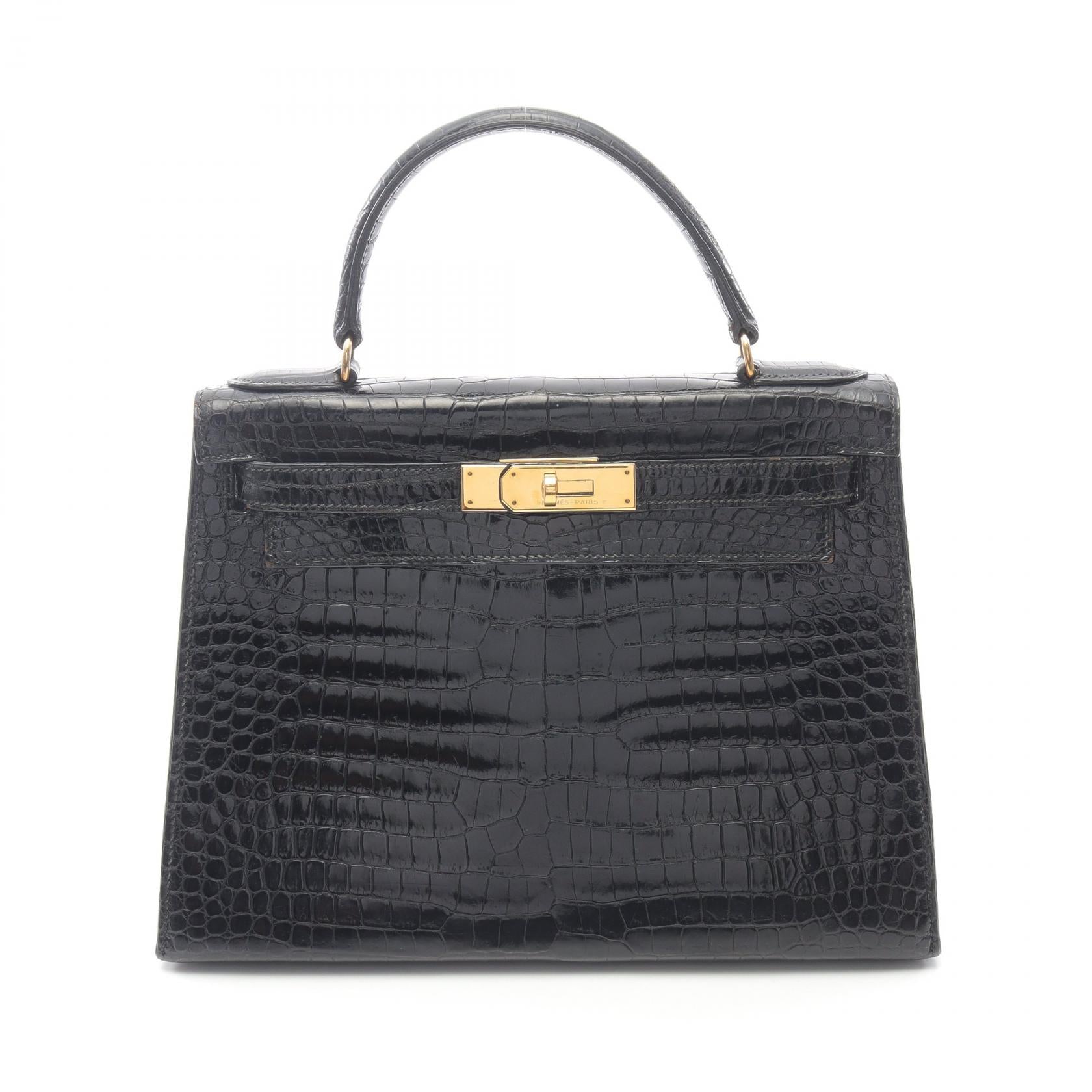 Hermès Kelly28 Porosus Lisse