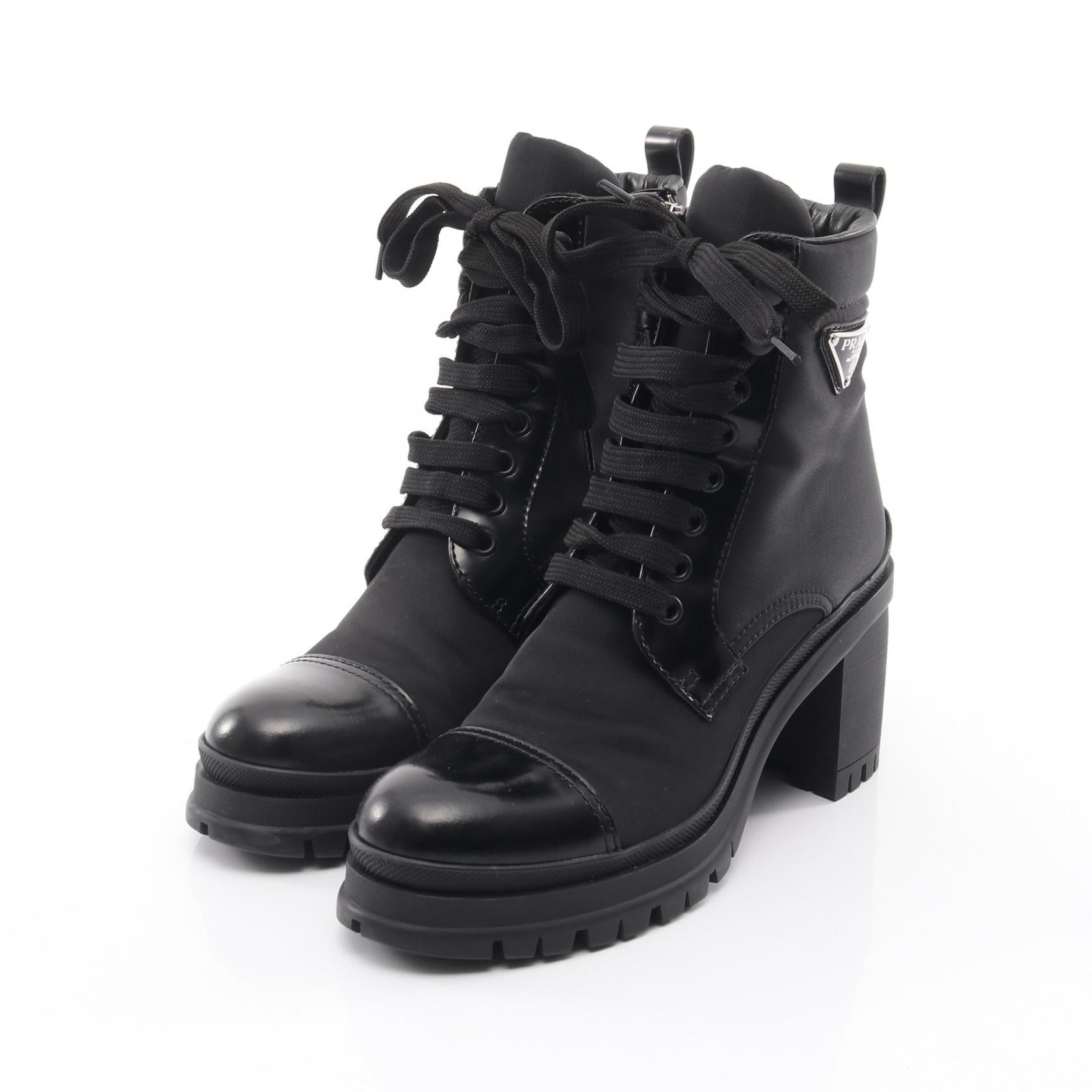 Prada Re-Nylon Leather Boots