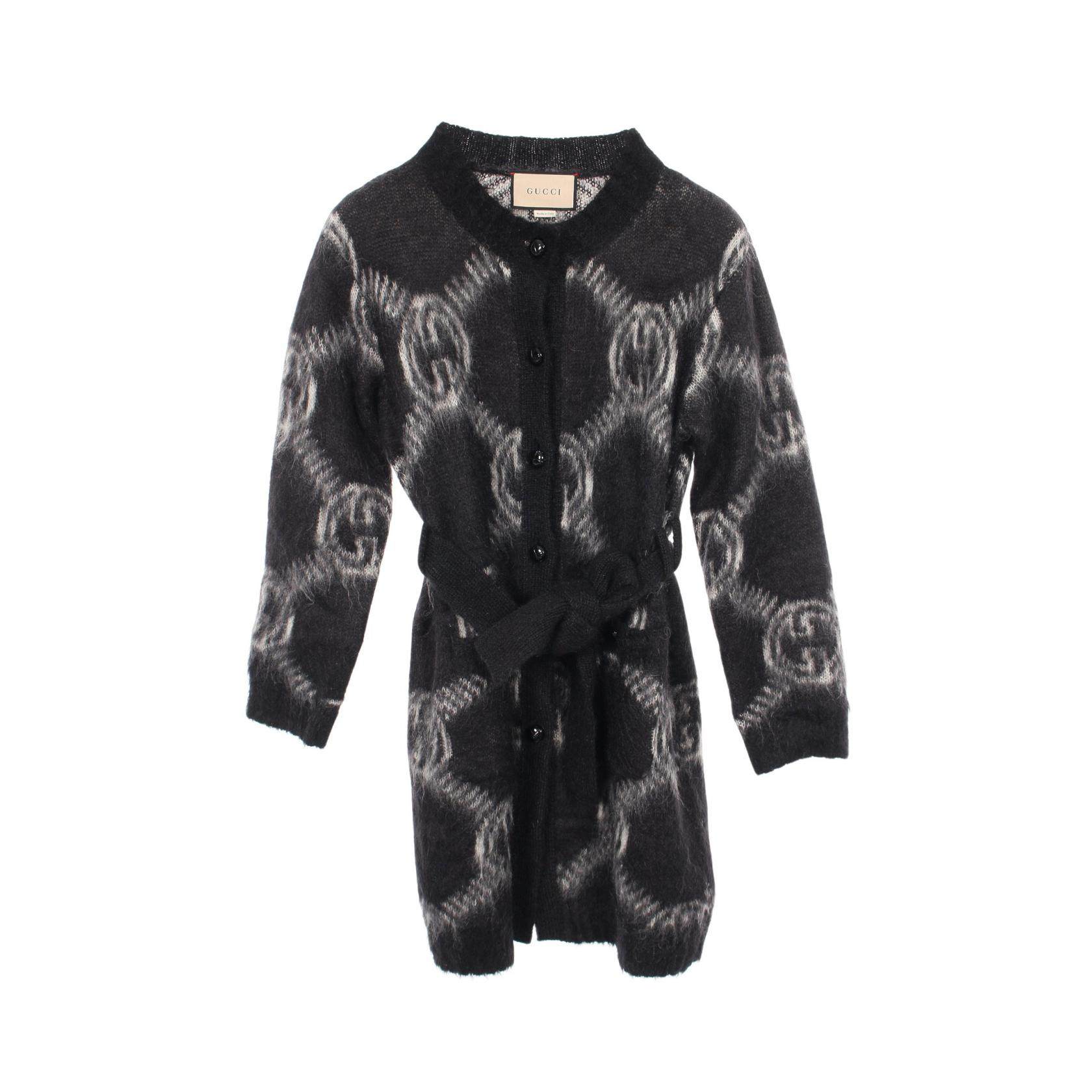 Gucci GG Logo Wool Mohair Cardigan