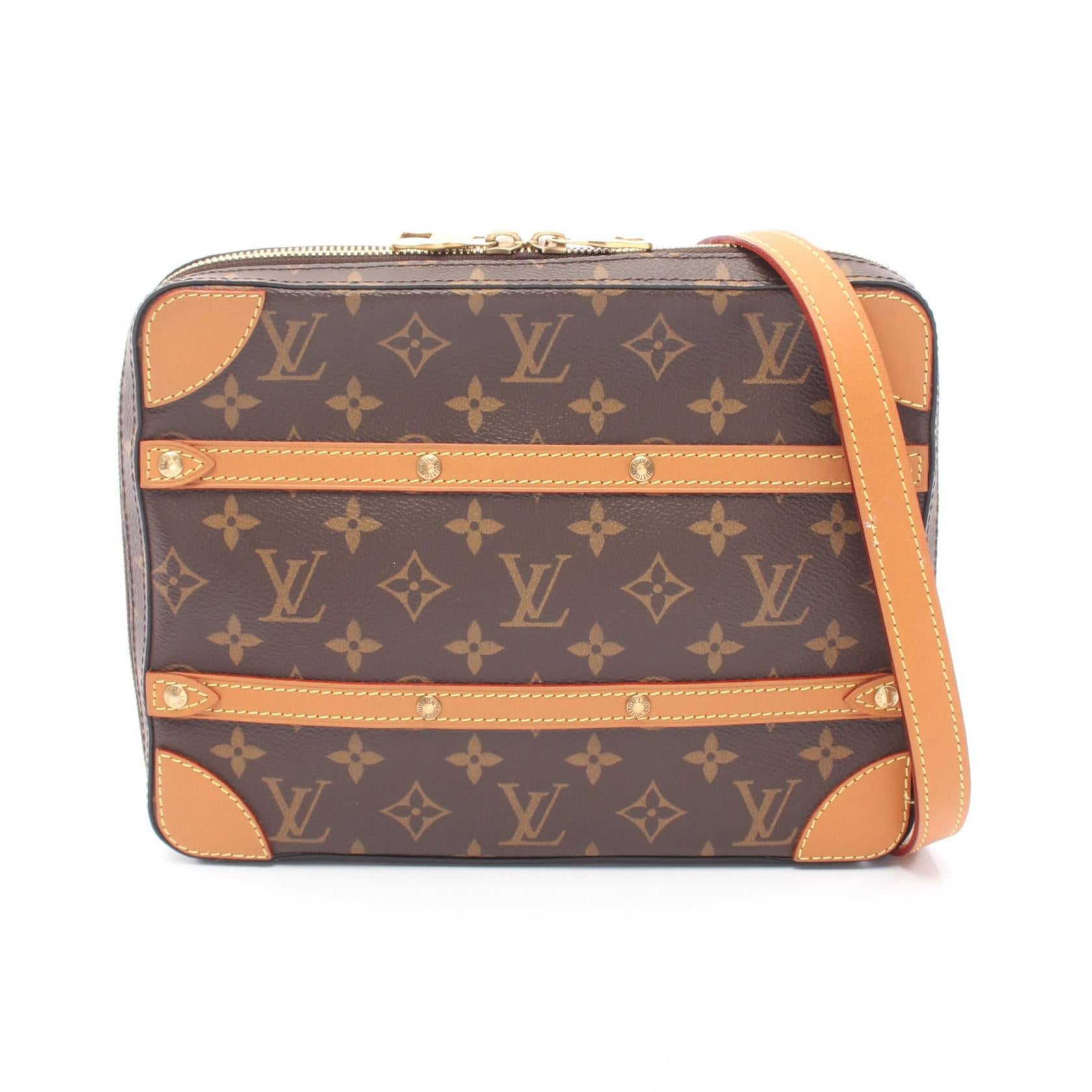 Louis Vuitton Soft Trunk Messenger PM Monogram Shoulder Bag