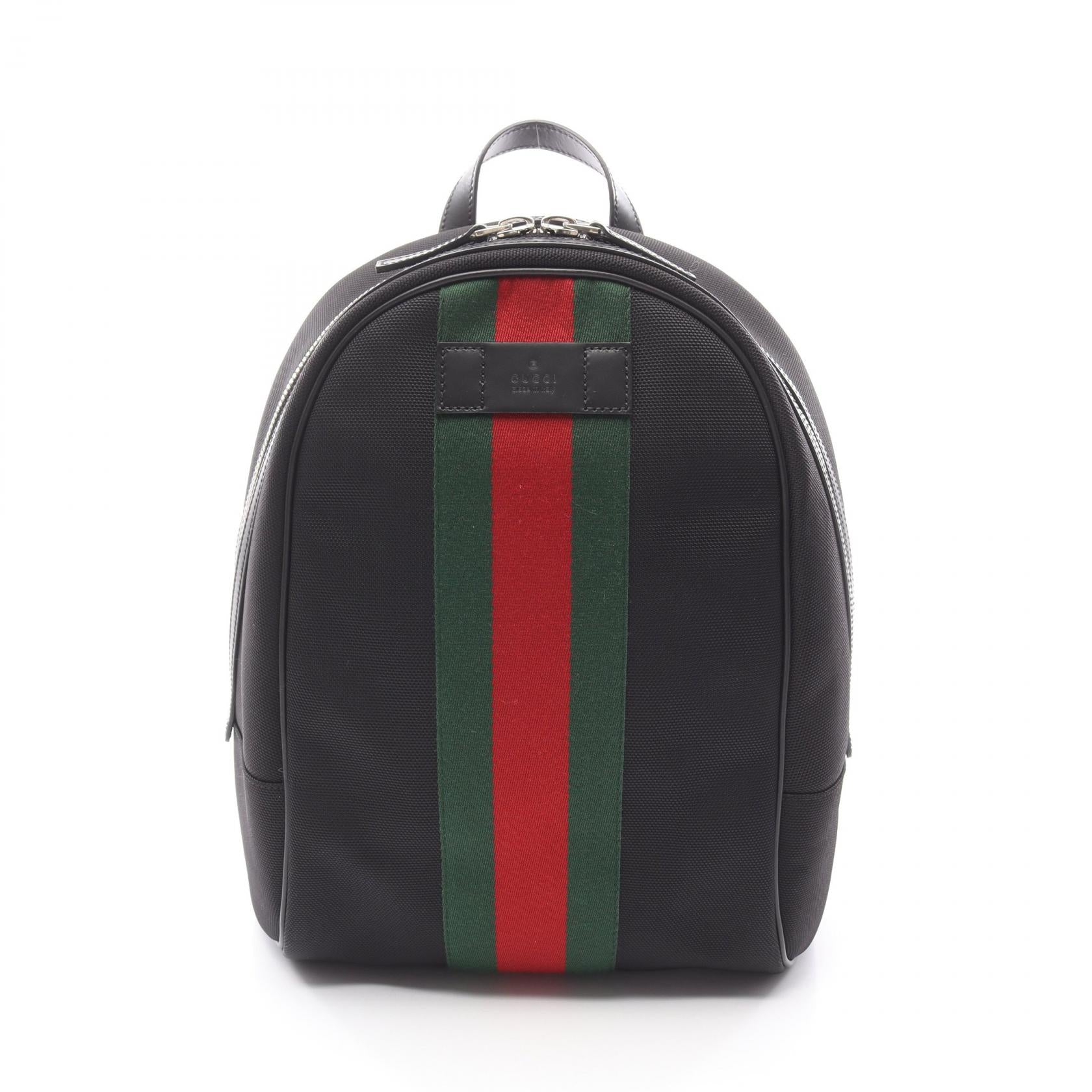 Gucci Nylon Leather Backpack