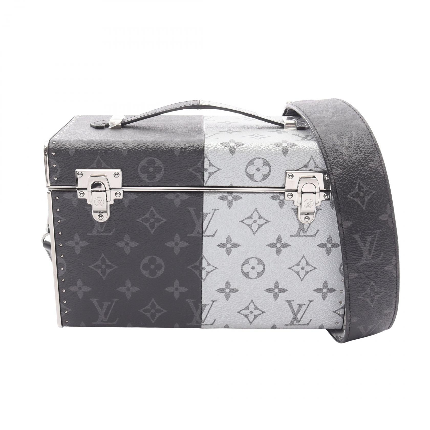 Louis Vuitton Mini Boite Trunk Monogram Eclipse Handbag