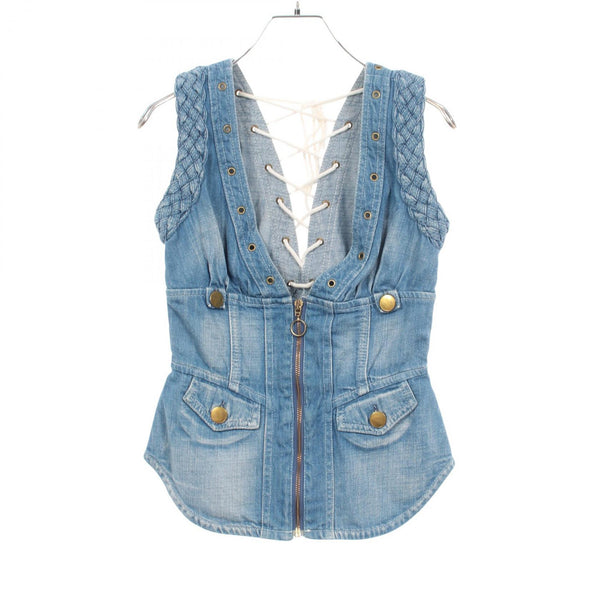 Chloe Denim Cotton Vest