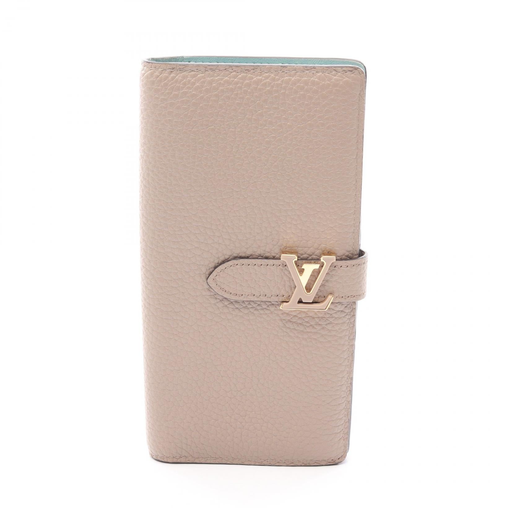 Louis Vuitton LV Vertical Wallet Leather Long Wallet