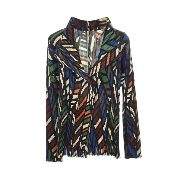 PLEATS PLEASE Pleated Polyester Cardigan