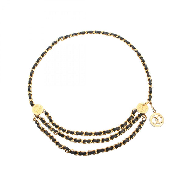 Chanel Coco Mark Leather Belt