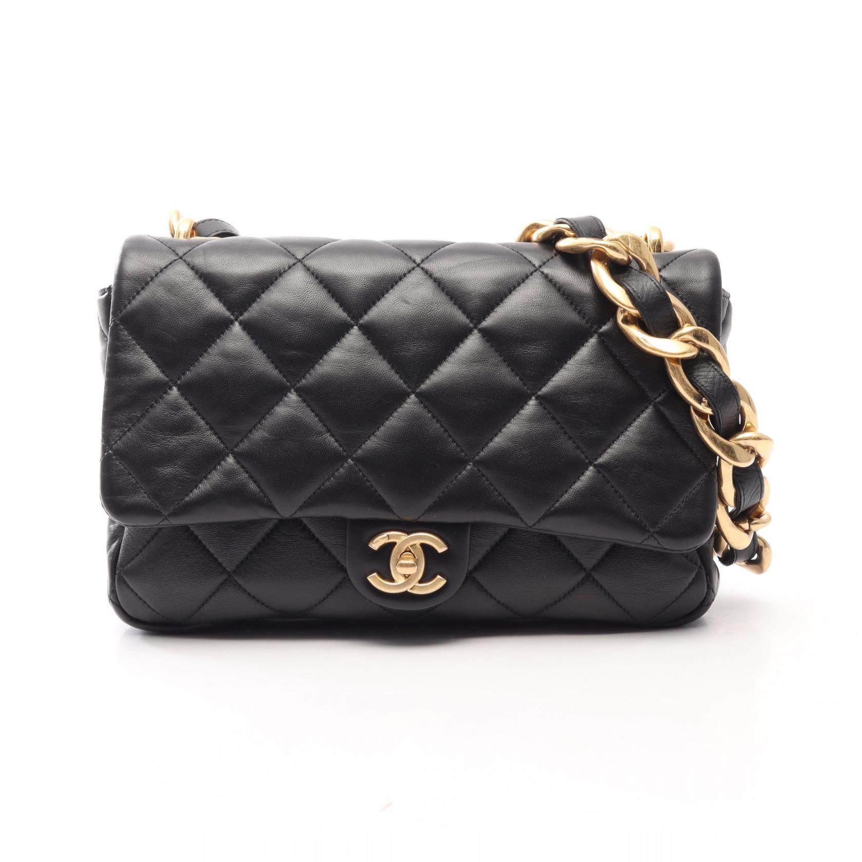Chanel Large Flap Bag Lambskin Shoulder Bag