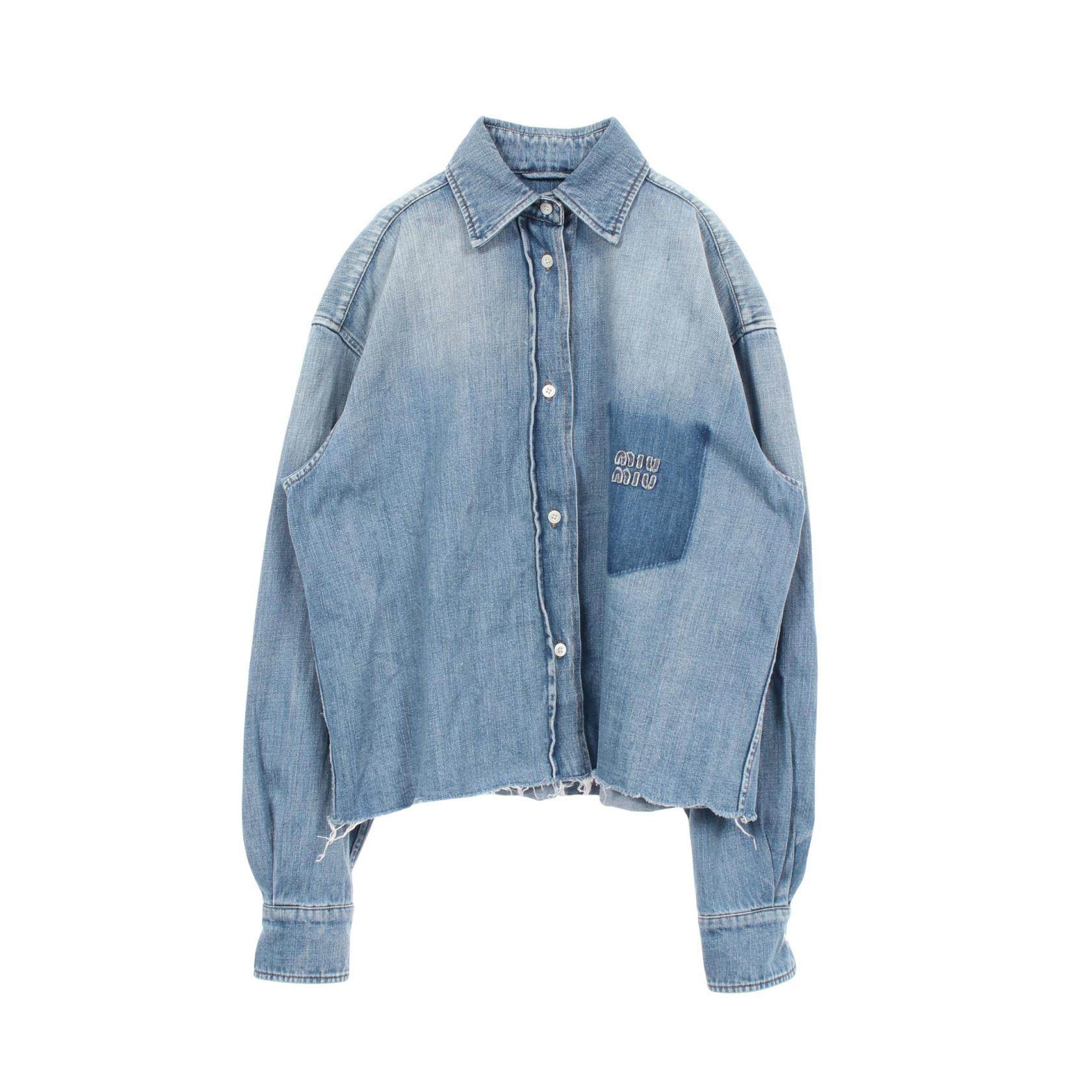 Miu Miu Denim Cotton Top