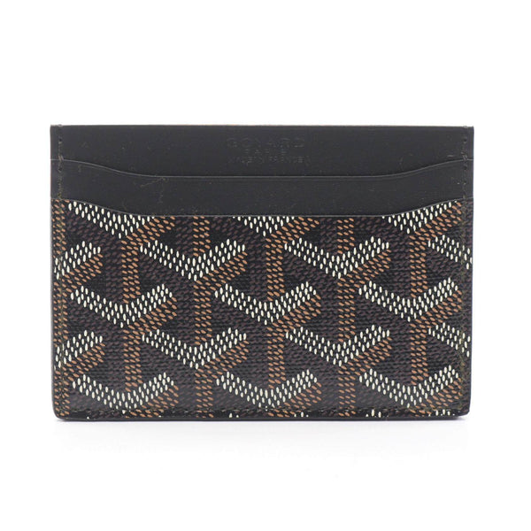 Goyard Saint Sulpice Coated Canvas Leather Card Case
