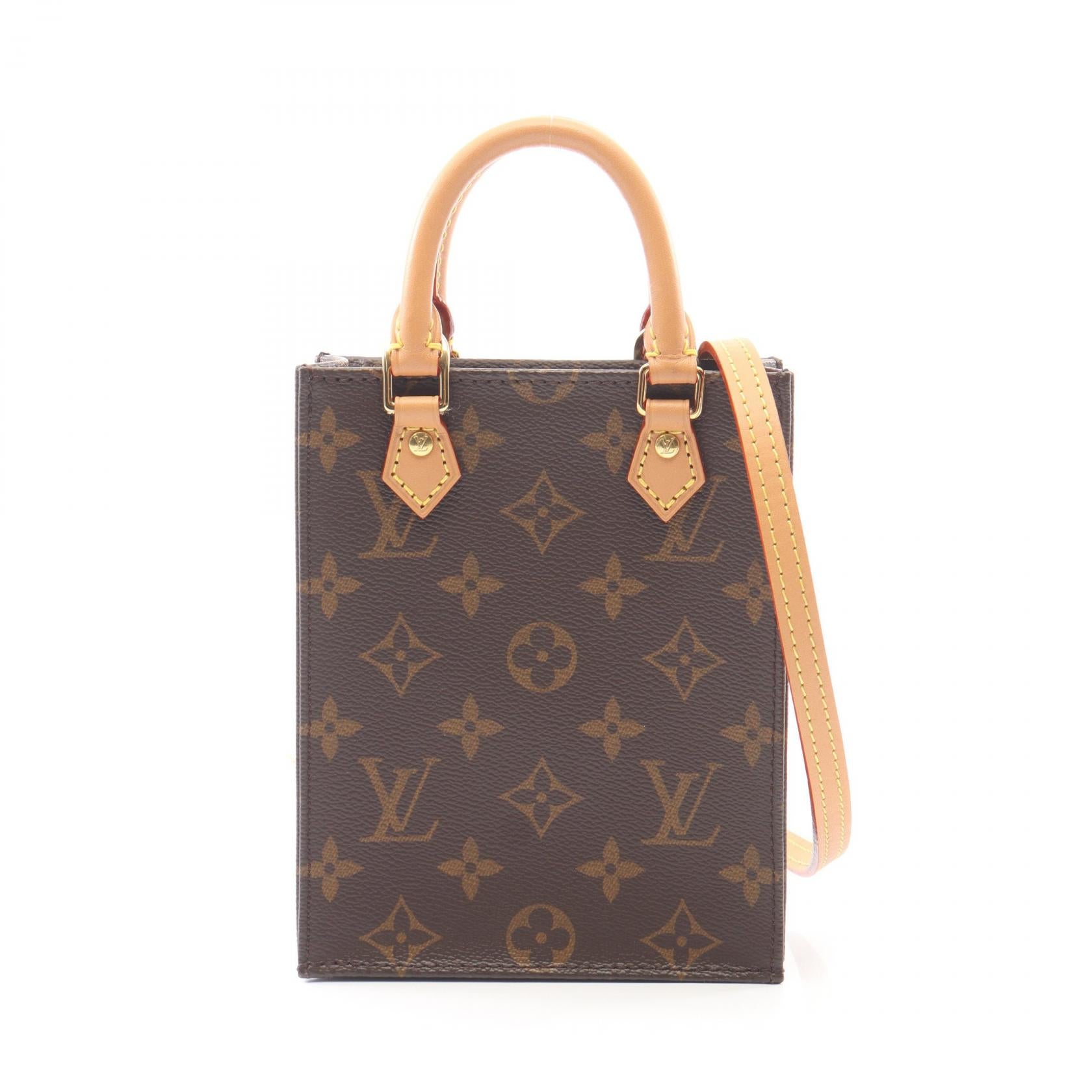 Louis Vuitton Petit Sac Plat Monogram 2way bag