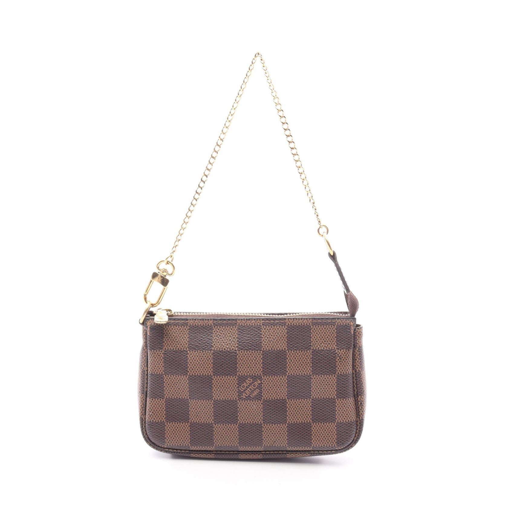 Louis Vuitton Mini Pochette Accessoires Damier Ebene Handbag