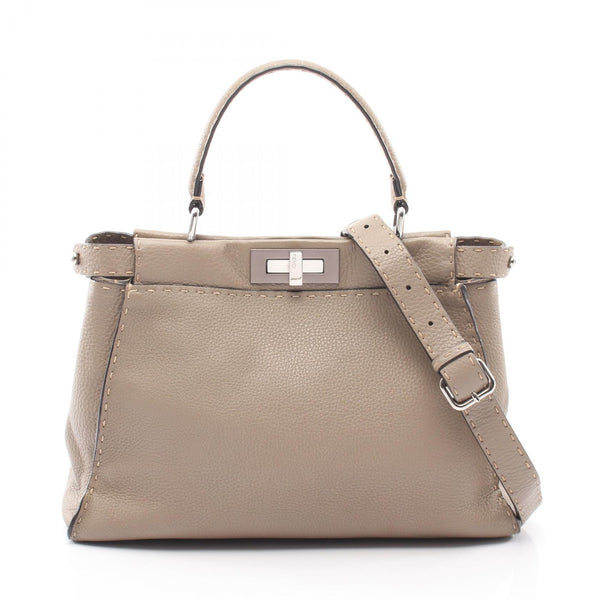 Fendi Peekaboo Leather 2way Bag