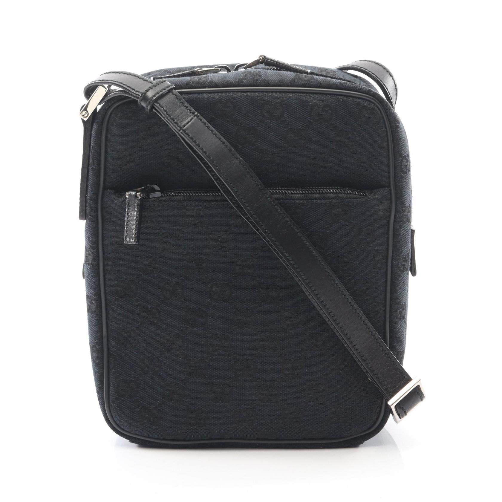 Gucci GG Canvas Leather Shoulder Bag