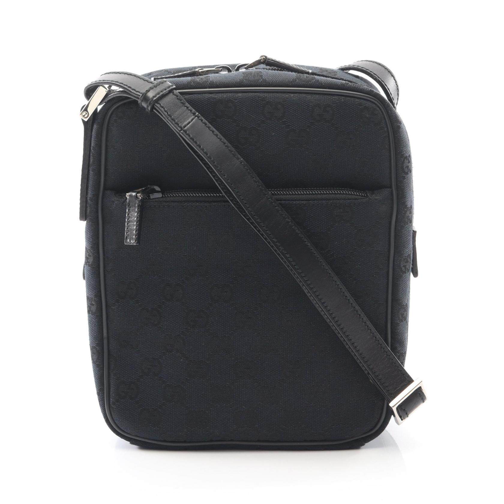 Gucci GG Canvas Leather Shoulder Bag