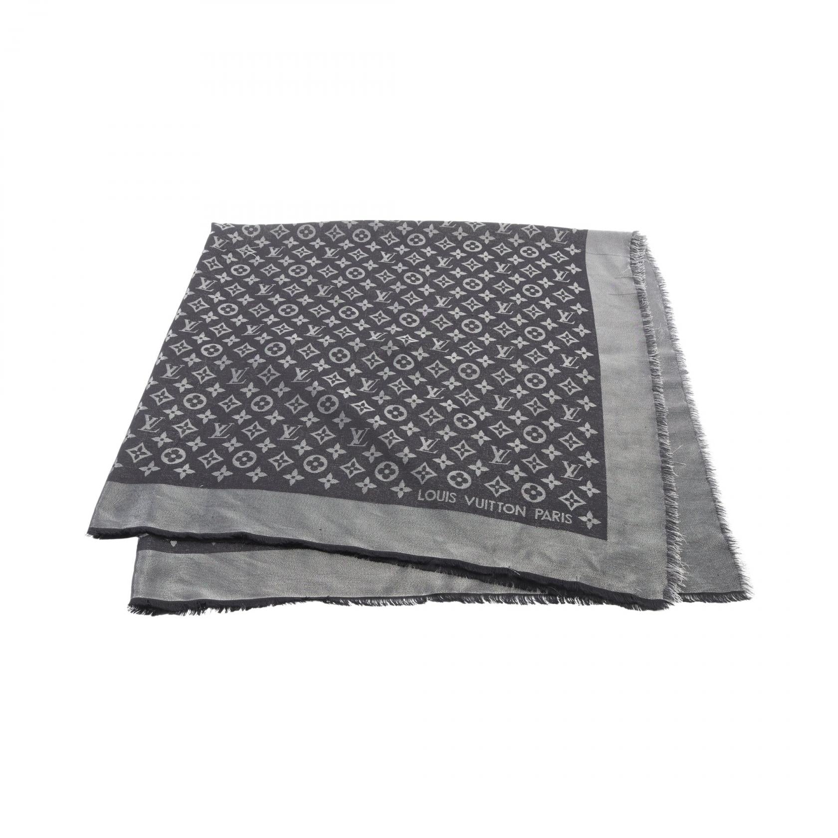 Louis Vuitton Monogram Silk Wool Scarf