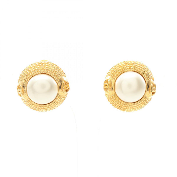 Chanel Coco Mark Pearl Earrings