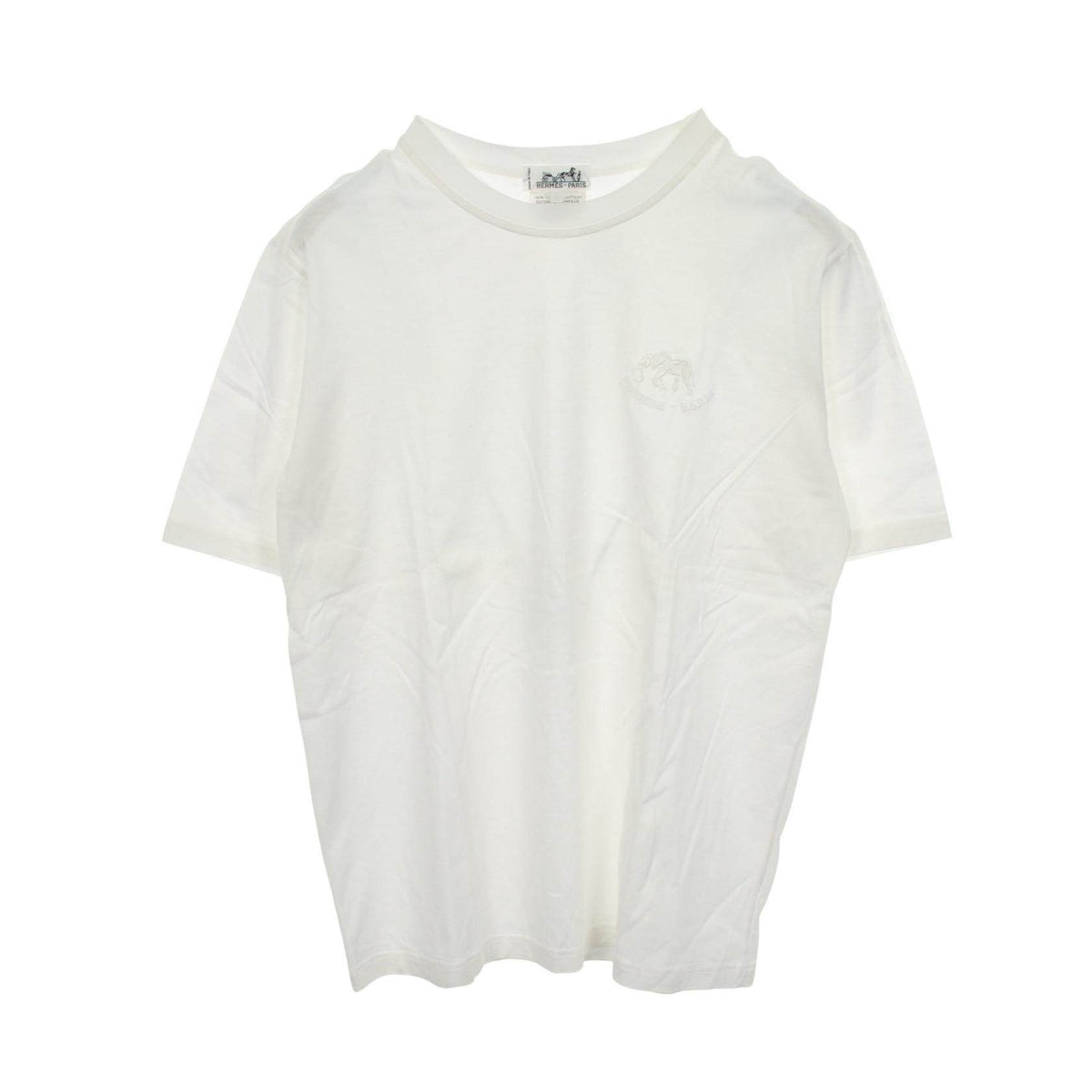 Hermes Embroidered Cotton T Shirt