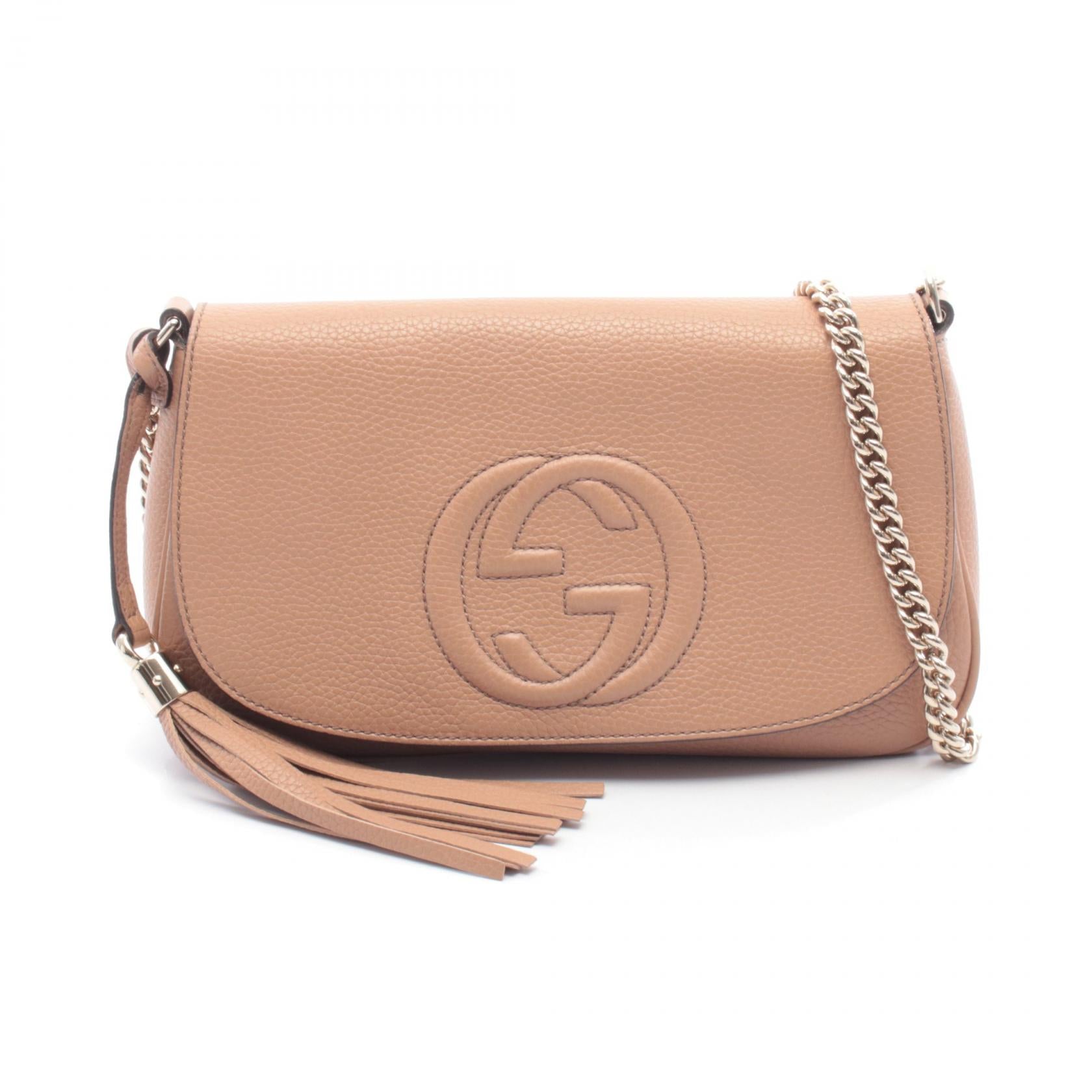 Gucci Soho Interlocking G Leather Shoulder Bag