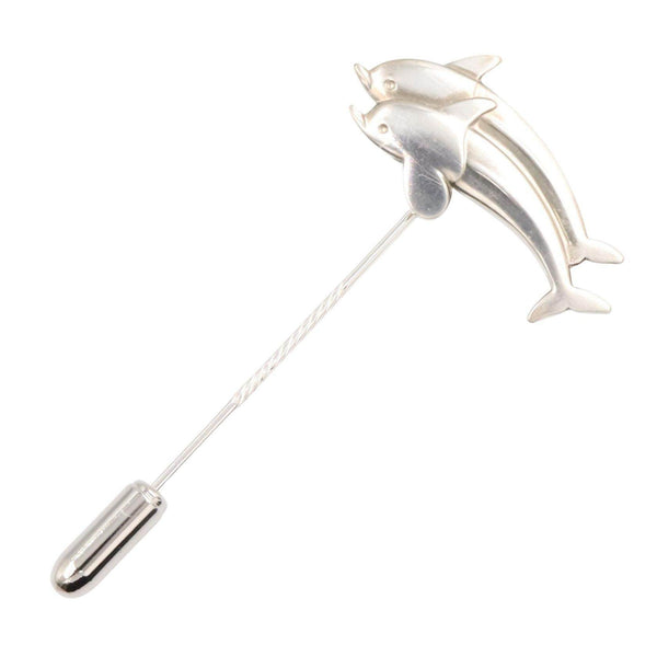 Georg Jensen Silver Dolphin Brooch