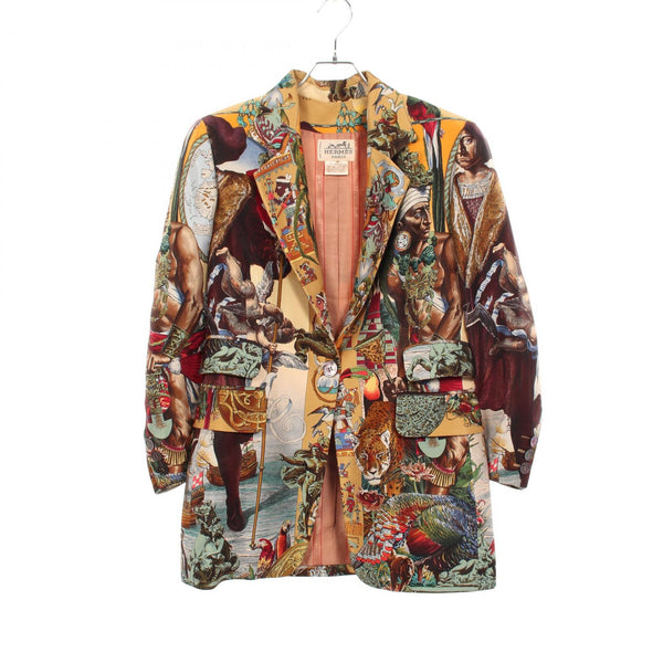 Hermes Silk Tailored Jacket