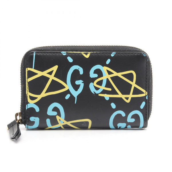 Gucci Ghost Leather Card Case Coin Purse