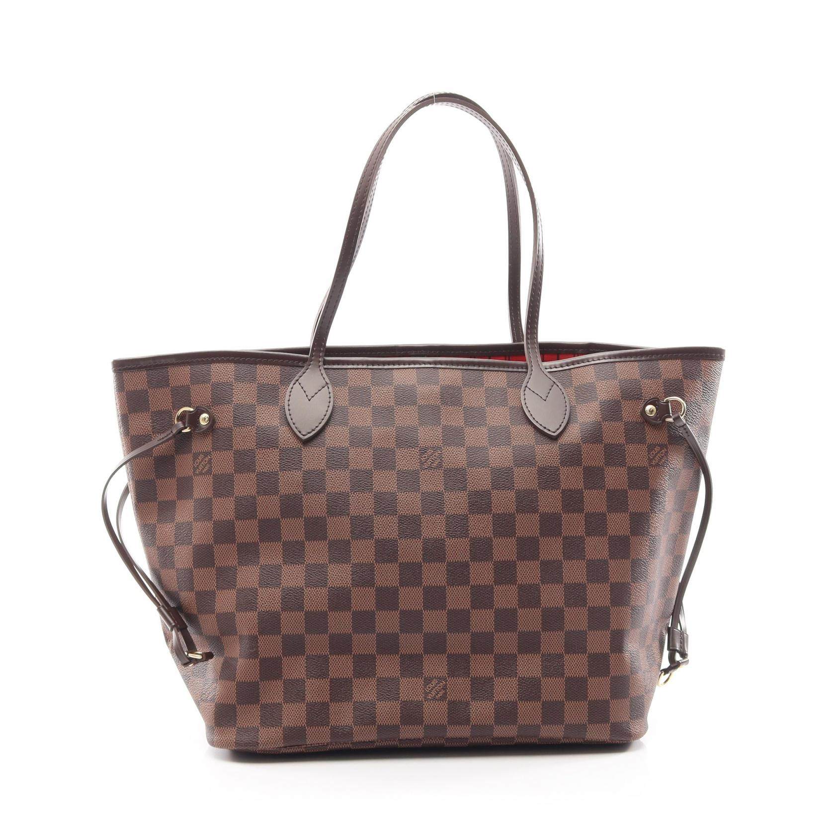 Louis Vuitton Neverfull MM Damier Ebene Tote Bag