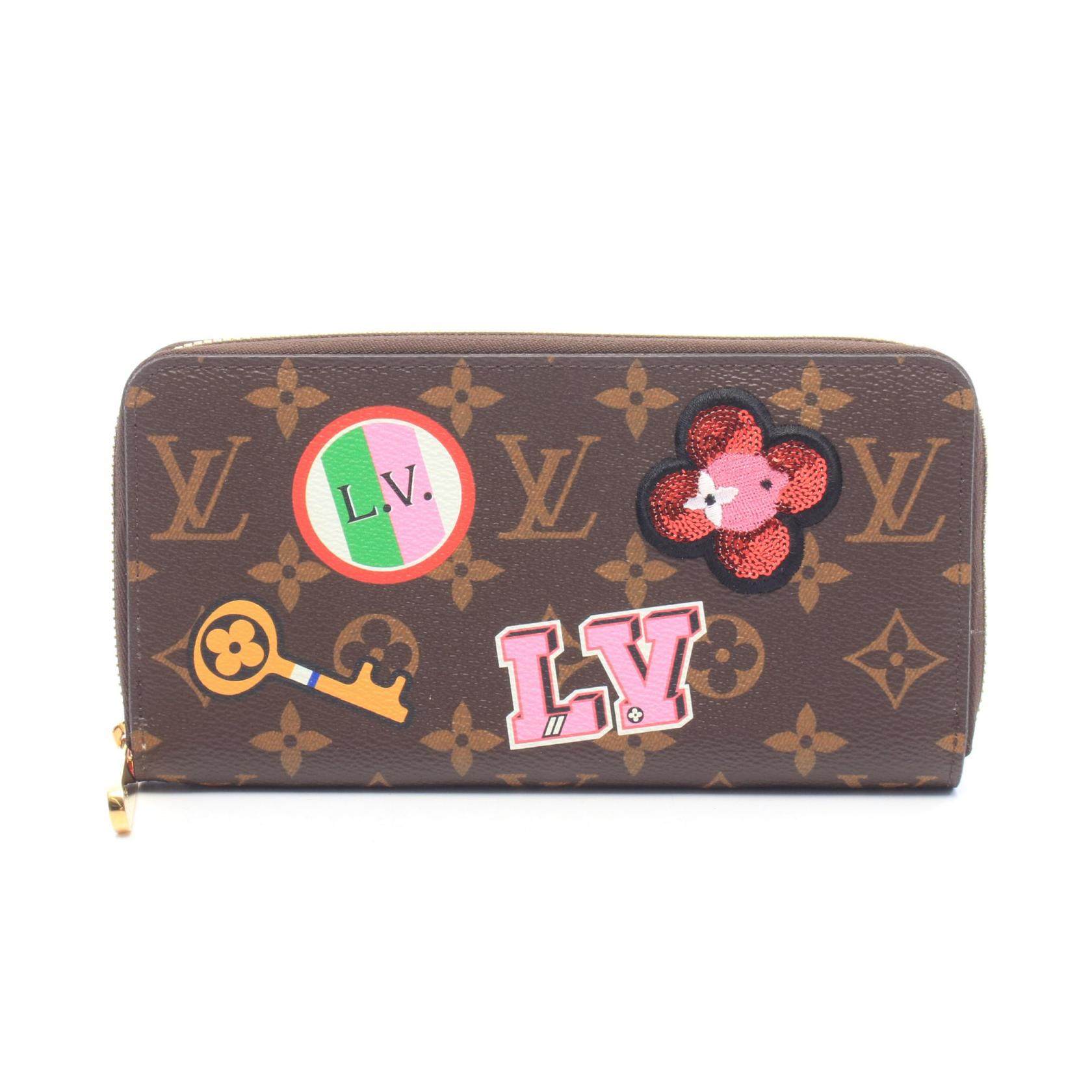 Louis Vuitton Zippy Wallet Monogram Patch Long Wallet